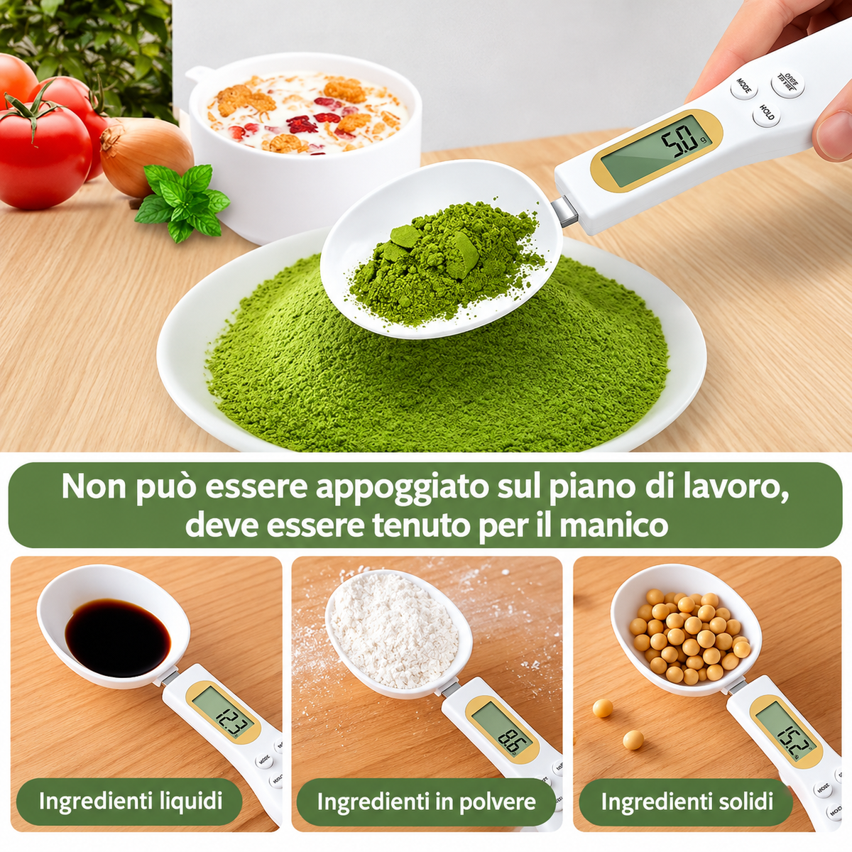 Bilancia a Cucchiaio da Cucina Digitale