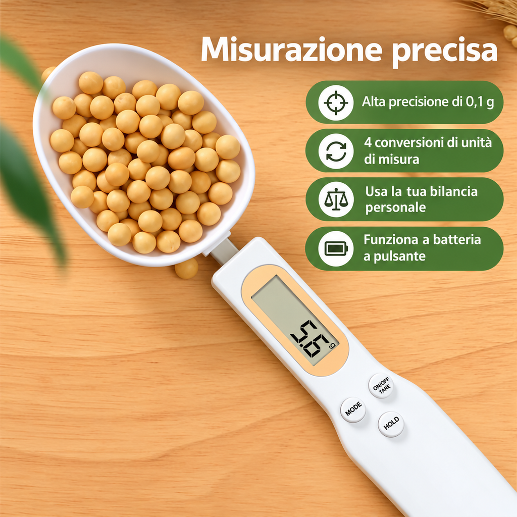 Bilancia a Cucchiaio da Cucina Digitale